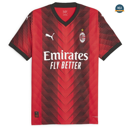 Max Maillot AC Milan Domicile Rouge 2023/24 grossiste
