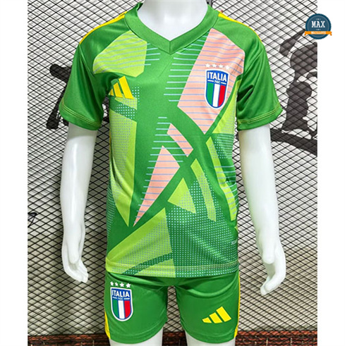 Max Maillot Italie Enfant Gardien De But Vert 2024/25