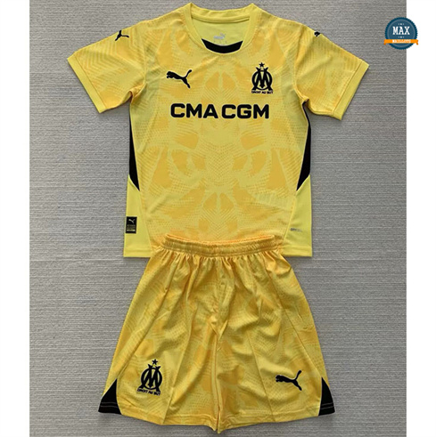 Max Maillot Olympique Marseille Enfant Gardien De But Jaune 2024/25