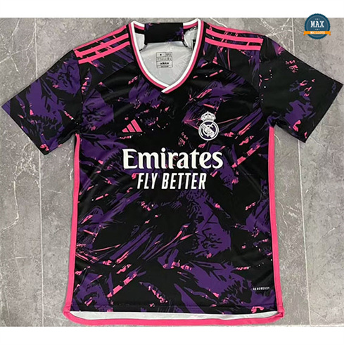 Max Maillot Real Madrid pre-match Noir/Pourpre 2024/25