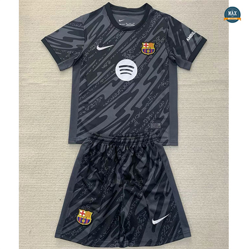 Mode‎ Max Maillots Barcelone Enfant Gardien de but Noir 2024/25