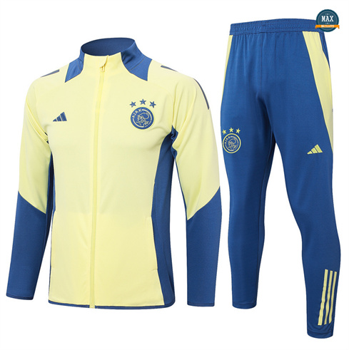 Achat Max Veste Survetement AFC Ajax 2024/25 jaune