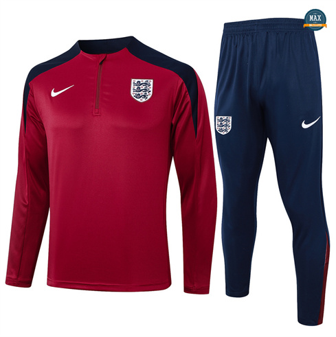 Achat Max Survetement Angleterre 2024/25 rouge bordeaux