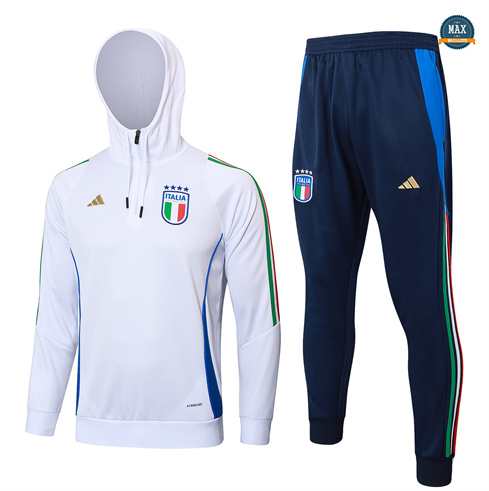 Vente Max Sweatshirt à capuche Enfant Italie 2024/25 Blanc