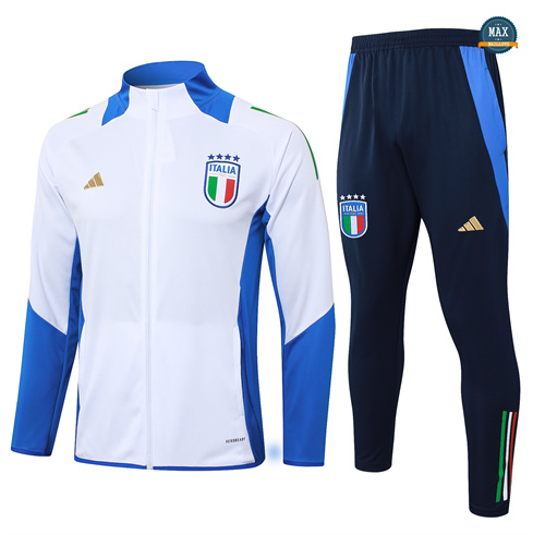 Achetez Max Veste Survetement Enfant Italie 2024/25 Blanc