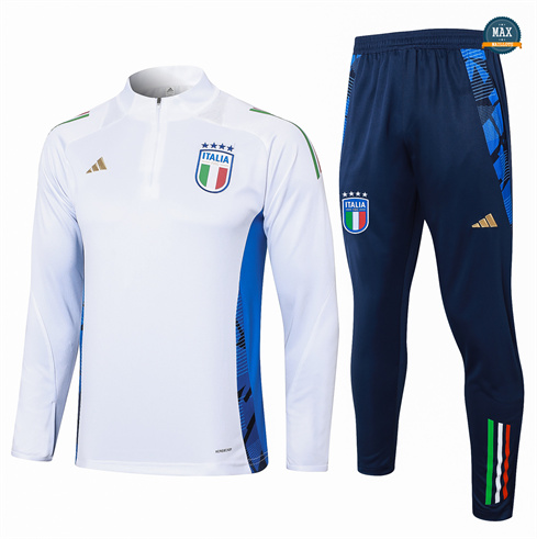 Soldes Max Survetement Enfant Italie 2024/25 Blanc