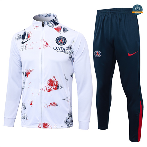 Mode‎ Max Veste Survetement Enfant Paris Paris Saint Germain 2024/25 Blanc