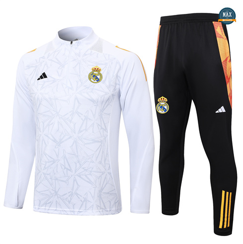 Nouveau Max Survetement Enfant Real Madrid 2024/25 Blanc