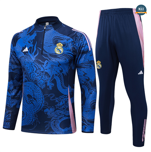 Vente Max Survetement Enfant Real Madrid 2024/25 Bleu marine