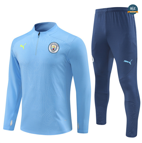 Grossiste Max Survetement Manchester City 2024/25 bleu clair