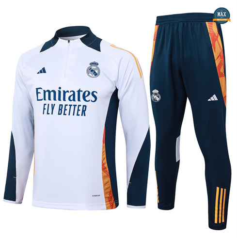 Soldes Max Survetement Real Madrid 2024/25 Blanc