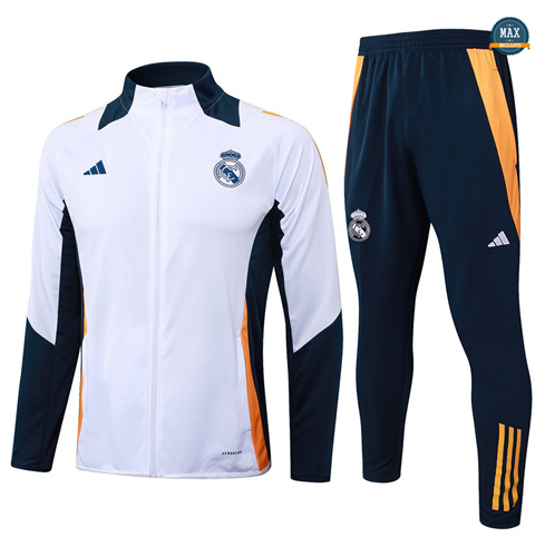 Prix Max Veste Survetement Real Madrid 2024/25 Blanc