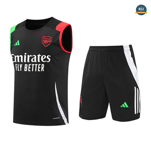 Soldes Max Maillots Training Arsenal Ensemble Short Débardeur 2024/25 noir