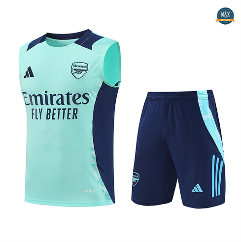 Choix Max Maillots Training Arsenal Ensemble Short Débardeur 2024/25 Bleu