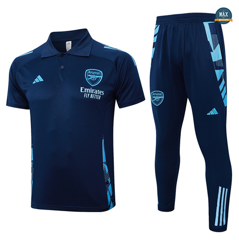 Soldes Max Maillots Training Polo Arsenal 2024/25 Bleu marine