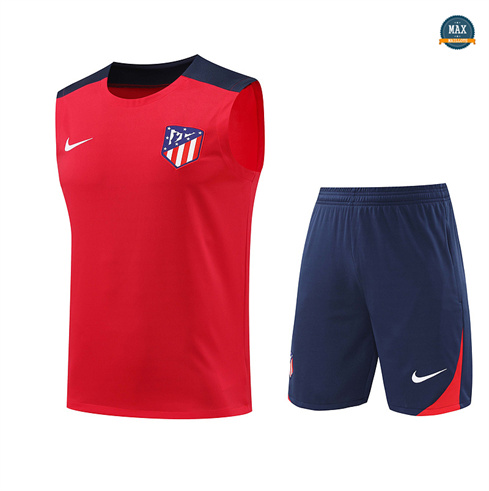 Vendre Max Maillot Training Atletico Madrid Ensemble Short Débardeur 2024/25 rouge