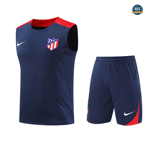 Achat Max Maillots Training Atletico Madrid Ensemble Short Débardeur 2024/25 Bleu marine