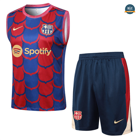 Mode‎ Max Maillots Training Barcelone Ensemble Short Débardeur 2024/25 rouge