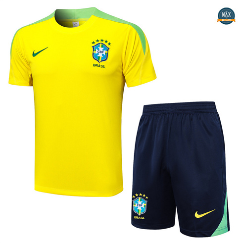 Mode‎ Max Maillots Training Brésil + Short 2024/25 jaune