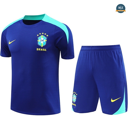 Achetez Max Maillots Training Brésil + Short 2024/25 Bleu