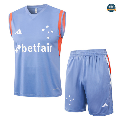 Vendre Max Maillot Training Cruzeiro Ensemble Short Débardeur 2024/25 Gris