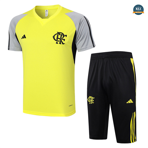 Nouveau Max Maillots Training Flamengo + Short 2024/25 jaune