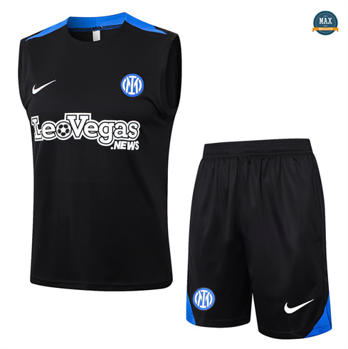 Mode‎ Max Maillots Training Inter Milan Ensemble Short Débardeur 2024/25 noir