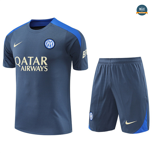 Grossiste Max Maillot Training Inter Milan + Short 2024/25 Gris