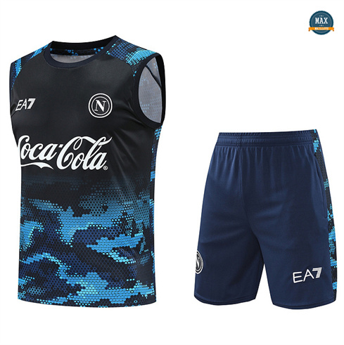 Achat Max Maillots Training Naples Ensemble Short Débardeur 2024/25 Bleu