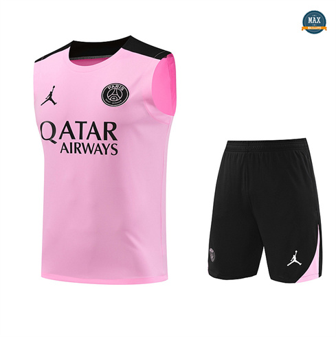 Soldes Max Maillots Training Paris Paris Saint Germain Ensemble Short Débardeur 2024/25 rose