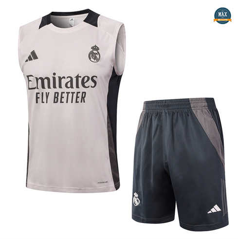 Vente Max Maillot Training Real Madrid Ensemble Short Débardeur 2024/25 Gris