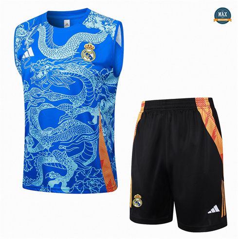 Vendre Max Maillot Training Real Madrid Ensemble Short Débardeur 2024/25 Bleu