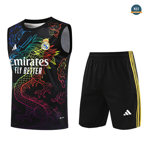 Mode‎ Max Maillots Training Real Madrid Ensemble Short Débardeur 2024/25 noir