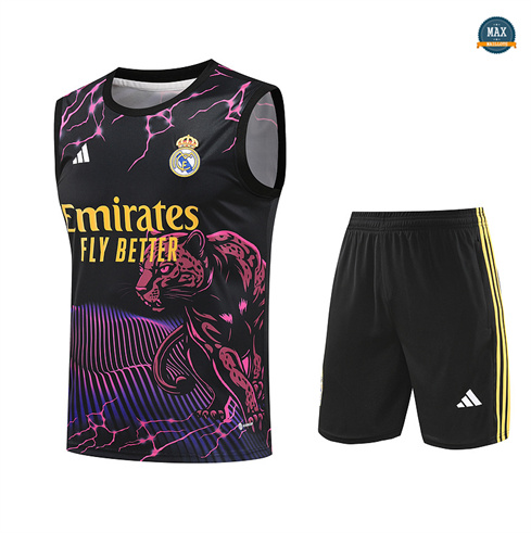 Grossiste Max Maillot Training Real Madrid Ensemble Short Débardeur 2024/25 rose