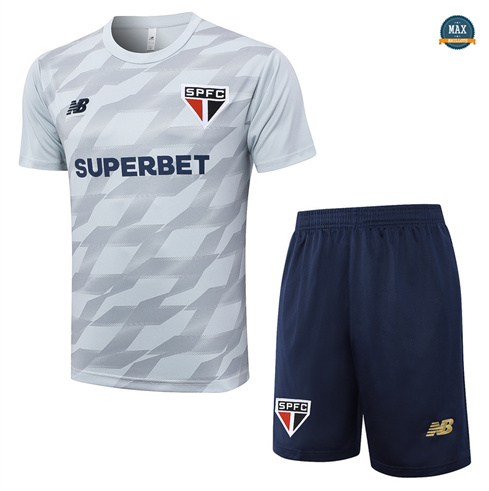 Achetés Max Maillot Training São Paulo + Short 2024/25 gris clair