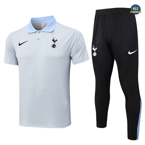 Achetez Max Maillots Training Polo Tottenham Hotspur 2024/25 gris clair