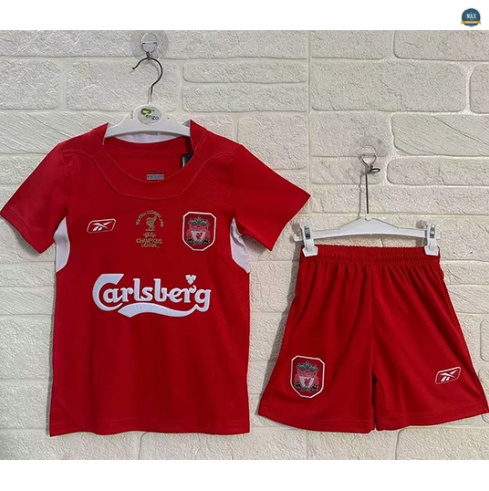 Max Maillots Rétro Liverpool Enfant Domicile 2005-06