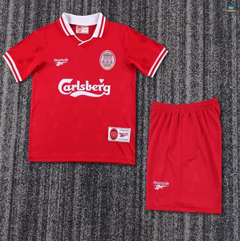 Max Maillots Rétro Liverpool Enfant Domicile 1996-97