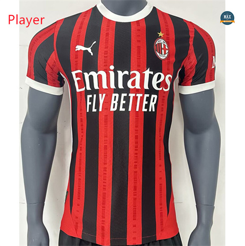 Vente Max Maillot Player Version 2024/25 AC Milan Domicile pas cher fiable