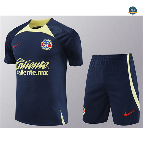 Acheter Max Maillot América + Shorts 2024/25 Training bleu marine pas cher fiable