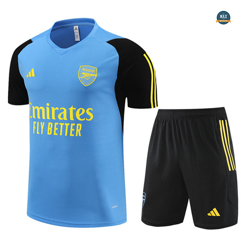 Achetez Max Maillot Arsenal + Shorts 2024/25 Training bleu clair pas cher fiable