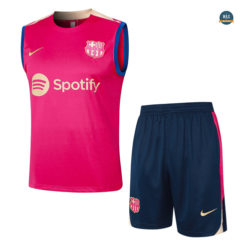 Marque Max Maillot Barcelone Debardeur 2024/25 Training Rose pas cher fiable