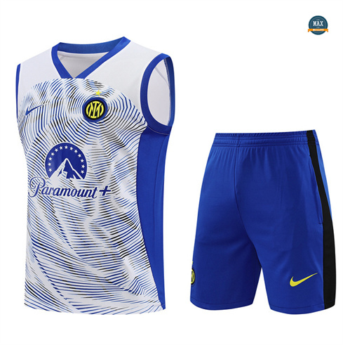 Flocage Max Maillot Inter Milan Debardeur 2024/25 Training Blanc pas cher fiable