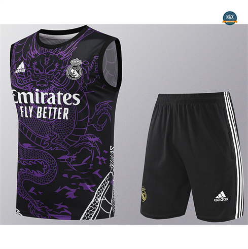 Soldes Max Maillot Real Madrid Debardeur 2024/25 Training Violet pas cher fiable