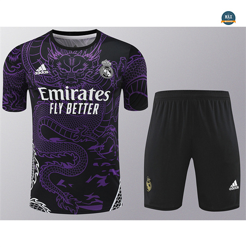 Créer Max Maillot Real Madrid + Shorts 2024/25 Training Violet pas cher fiable