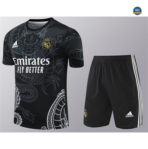 Acheter Max Maillot Real Madrid + Shorts 2024/25 Training noir pas cher fiable