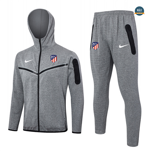 Mode‎ Veste Survetement à Capuche Atletico Madrid 2024/25 Gris