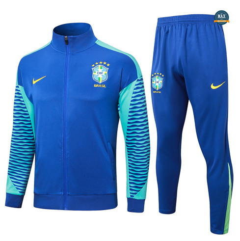 Prix Veste Survetement Brésil 2024/25 Bleu