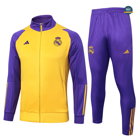 Vendre Veste Survetement Enfant Real Madrid 2024/25 Jaune