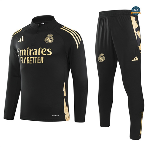 Grossiste Survetement Enfant Real Madrid 2024/25 Noir